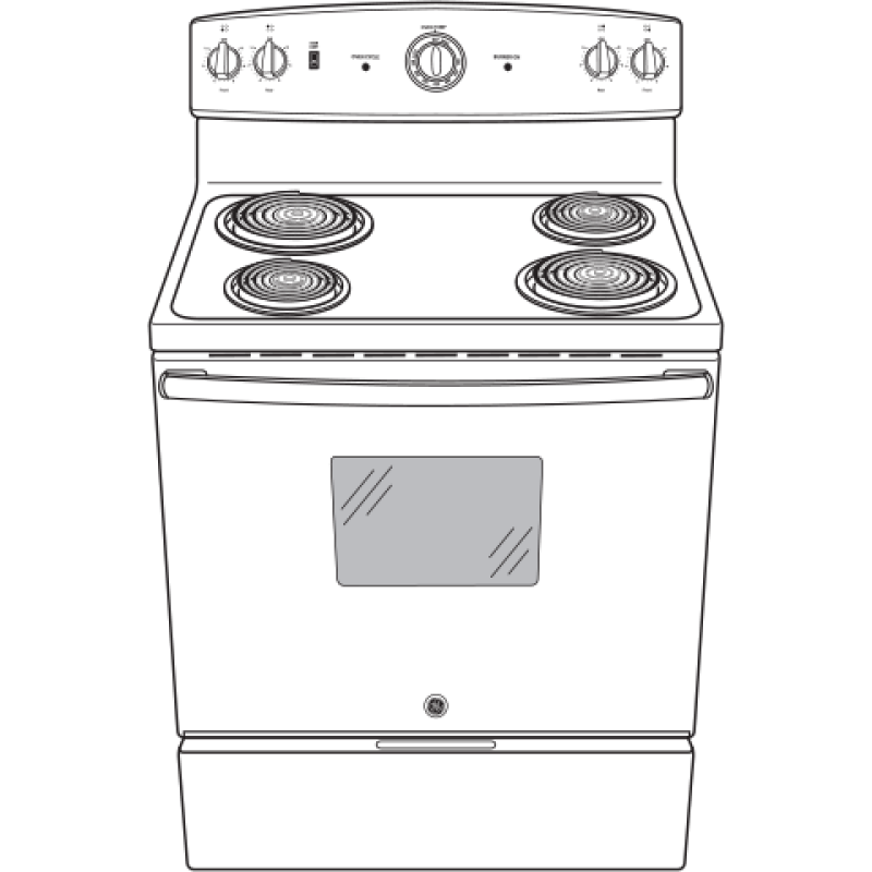30" Free-Standing Electric Range JBS160DMCC