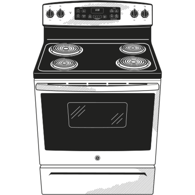 30" Free-Standing Electric Range JBS27RFSS
