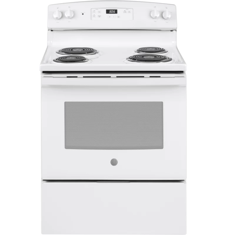 GE 30" Free-Standing Electric Range White JBS360DMWW Picture 1