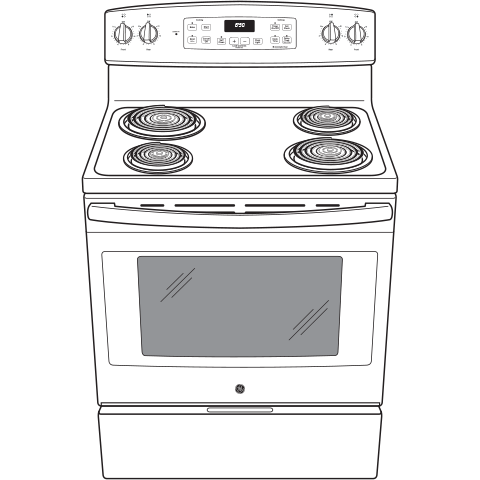 30" Free-Standing Electric Range JBS360RTSS