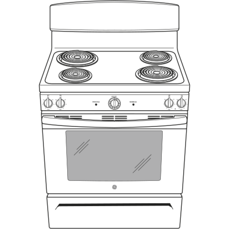 30" Free-Standing Electric Range JBS45DFWW