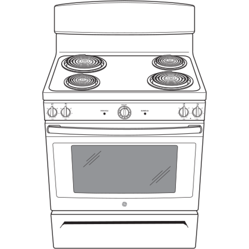 30" Free-Standing Electric Range JBS460DMWW