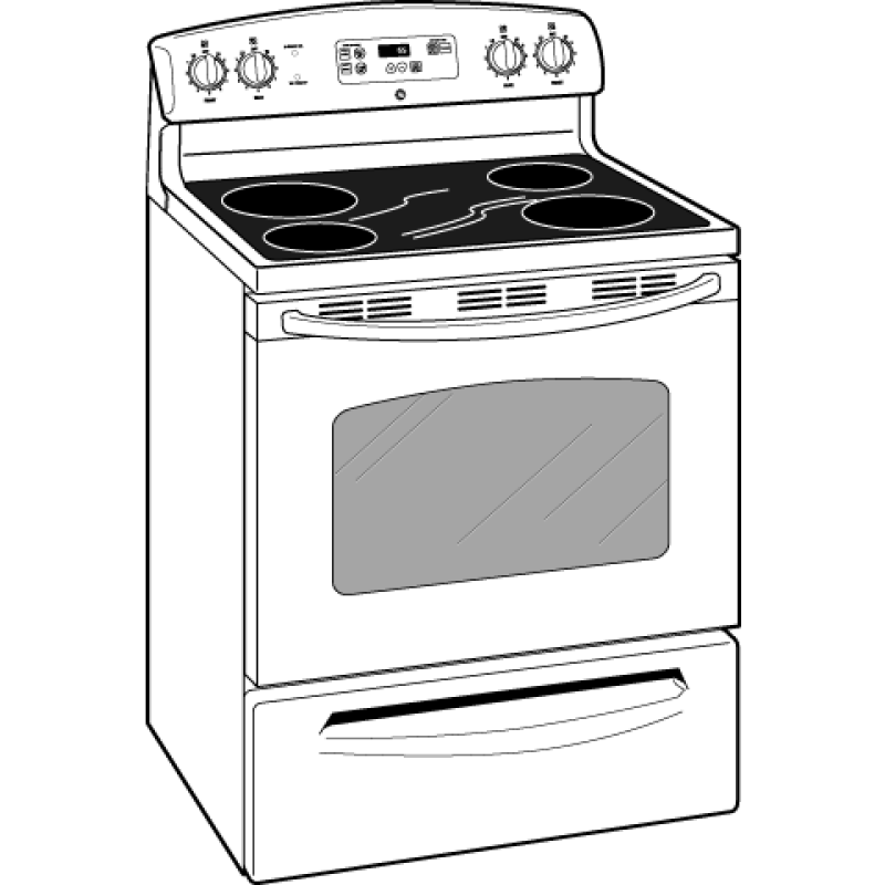 30" Free-Standing Electric Range JBS55DMBB