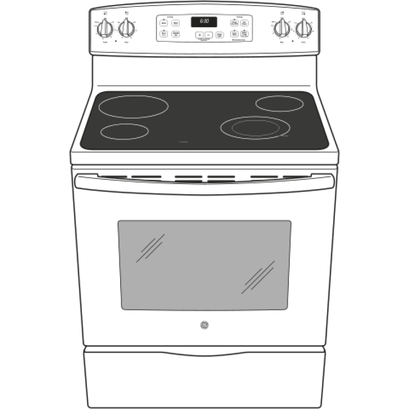 30" Free-Standing Electric Range JBS60DFWW