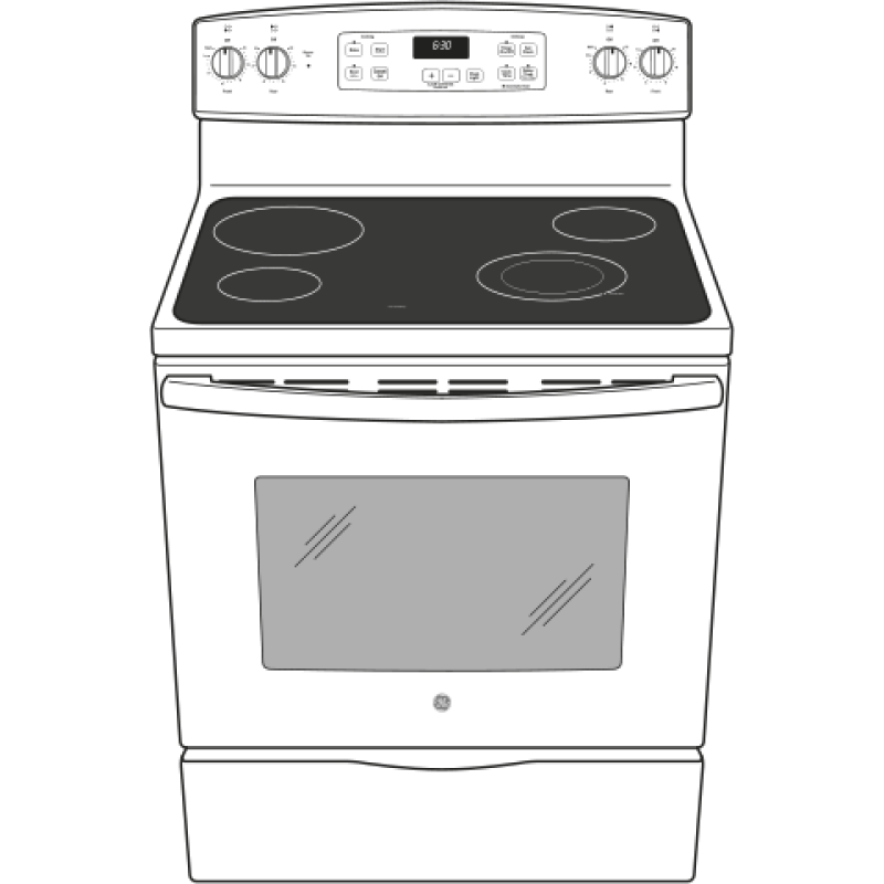 30" Free-Standing Electric Range JBS60DKBB