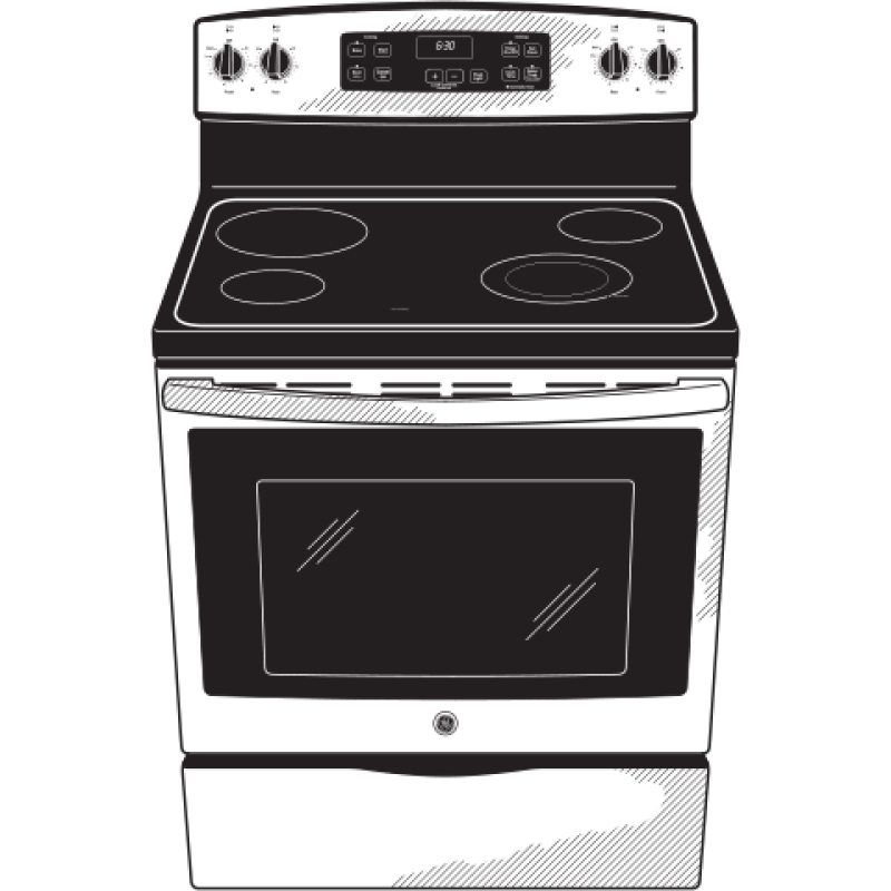 30" Free-Standing Electric Range JBS60RFSS