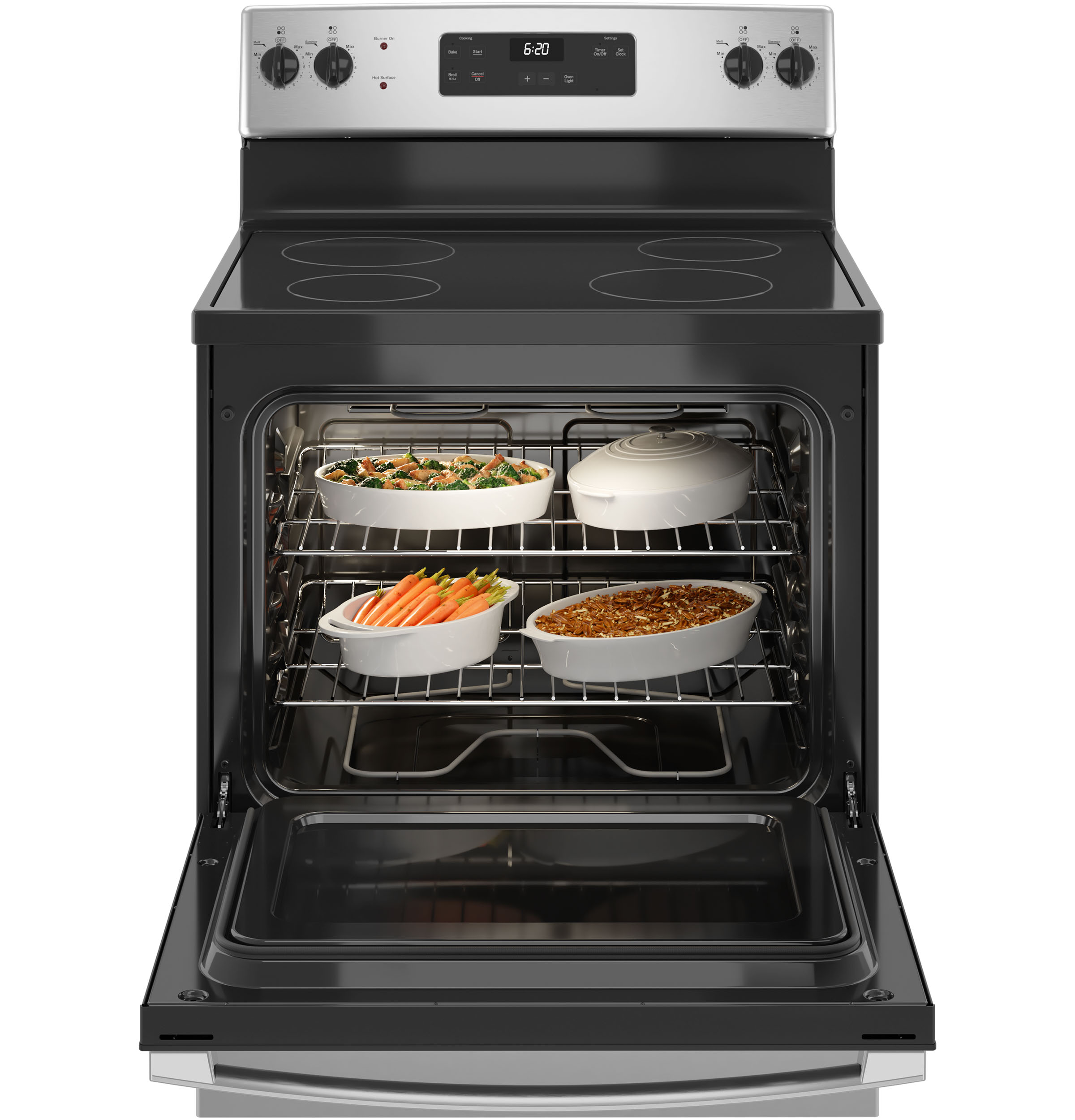 30” Free-standing Electric Radiant Smooth Cooktop Range JBS62RWSS