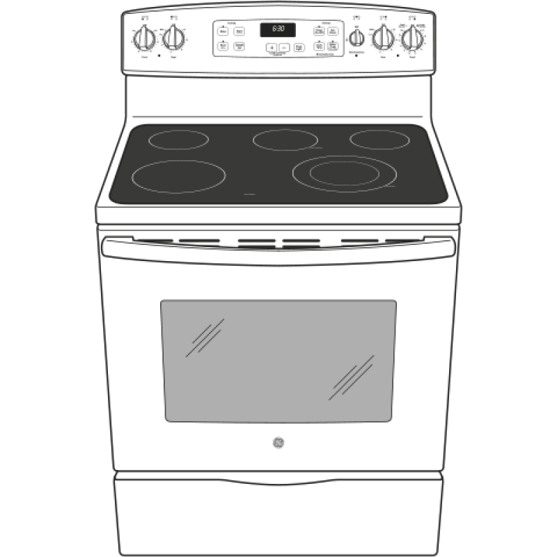 30" Free-Standing Electric Range JBS65DFBB