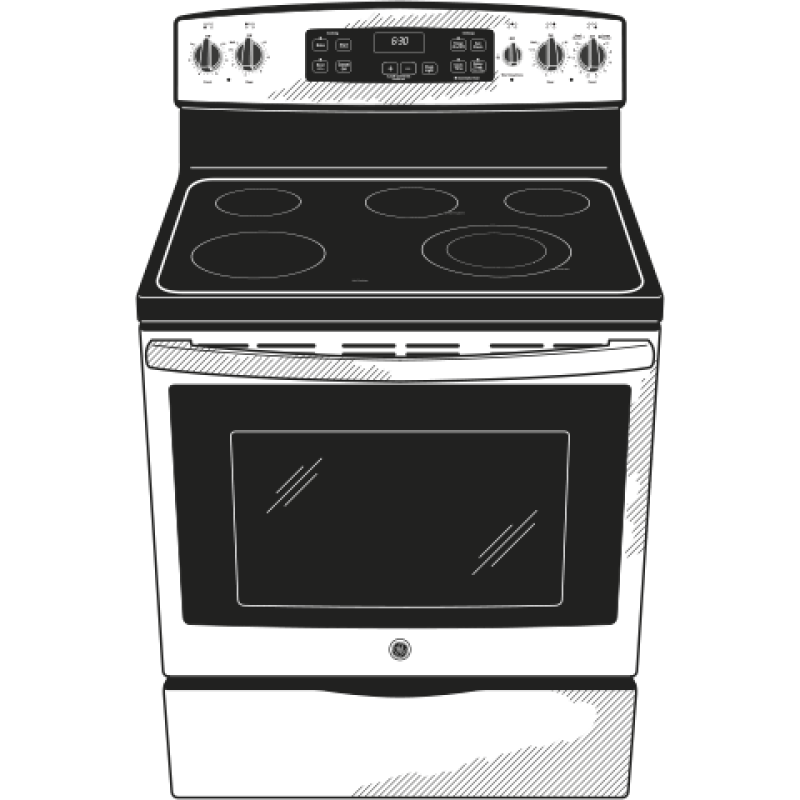 30" Free-Standing Electric Range JBS65RFSS