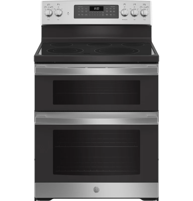 GE 30" Free-Standing Electric Double Oven Convection Range Stainless Steel JBS86SPSS Picture 1