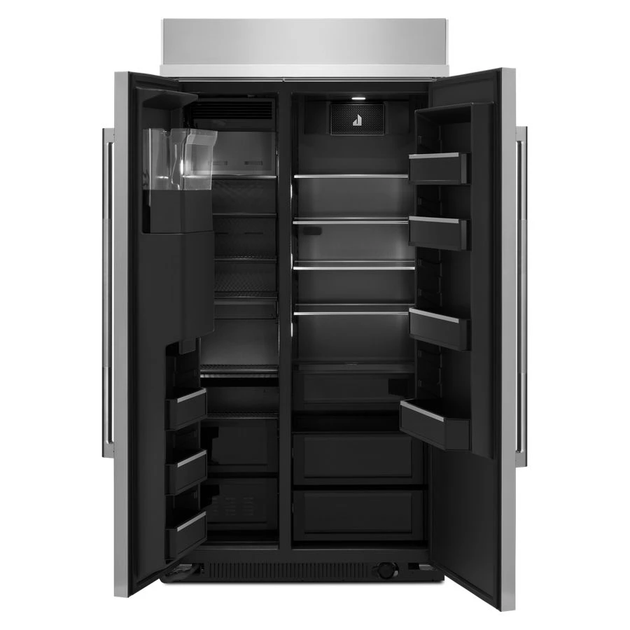 RISE 42" Built-In Side-By-Side Refrigerator with External Ice and Water Dispenser JBSS42E22L