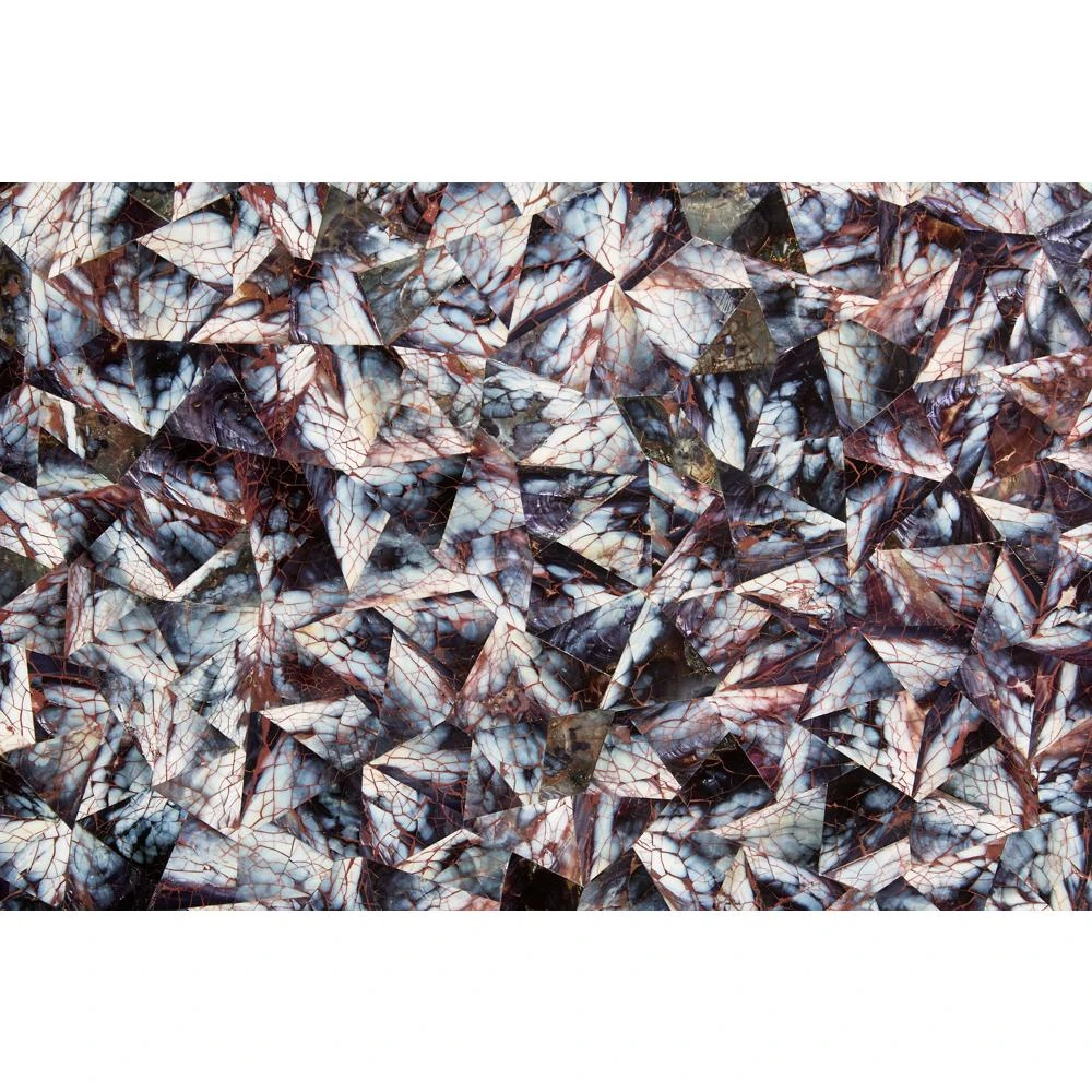 18" Elements Collection Mussel Shell Burgundy Custom Wine Column Panel JBWMSBURG18