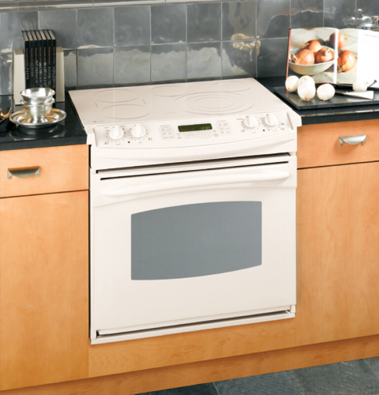 GE Profile 30" Drop-In Electric Range Bisque JD968KKCC Picture 1