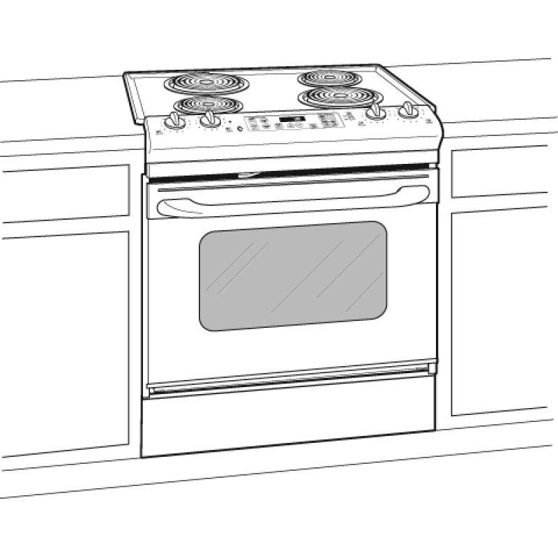 30" Drop-In Electric Range with Self-Cleaning Oven JDP39CKCC