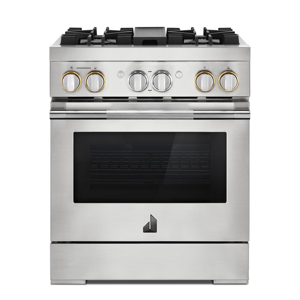 JennAir RISE™ 30" Dual-Fuel Professional Range Stainless Steel JDRP430HL Picture 1