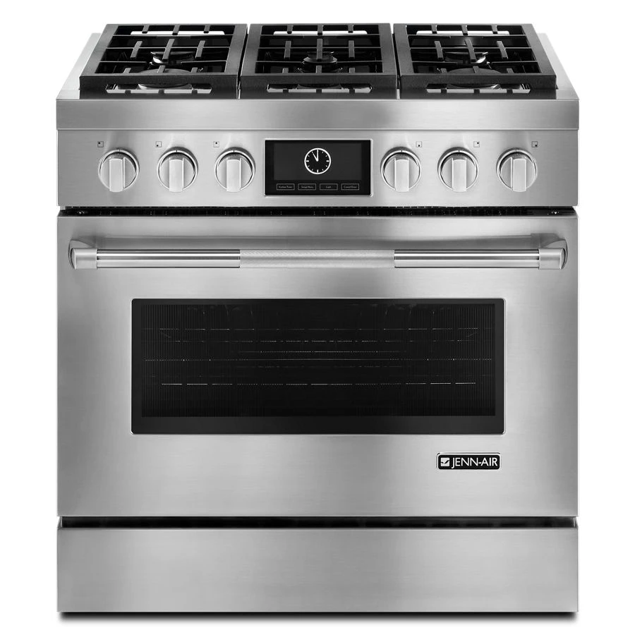 Pro-Style 36" Dual-Fuel Range with MultiMode® Convection JDRP436WP