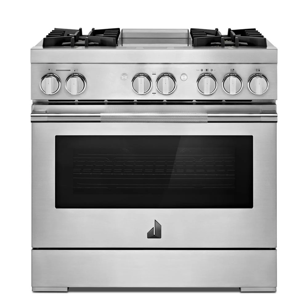 RISE™ 36" Dual-Fuel Professional Range with Chrome-Infused Griddle JDRP536HL