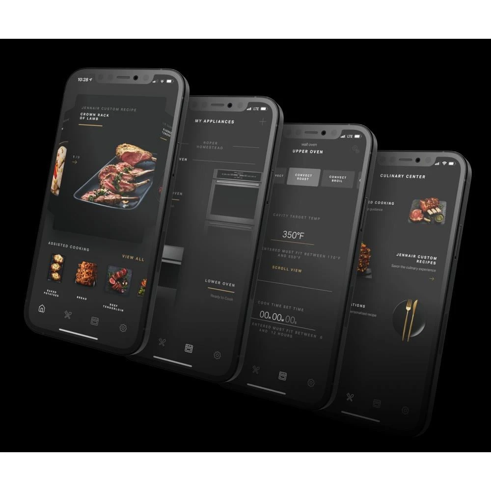 NOIR™ 36" Dual-Fuel Professional Range with Chrome-Infused Griddle JDRP536HM