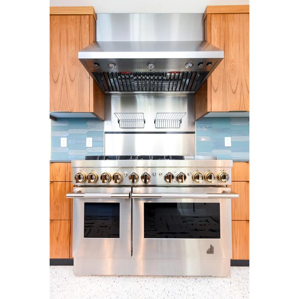 RISE™ 48" Dual-Fuel Professional Range with Chrome-Infused Griddle JDRP548HL