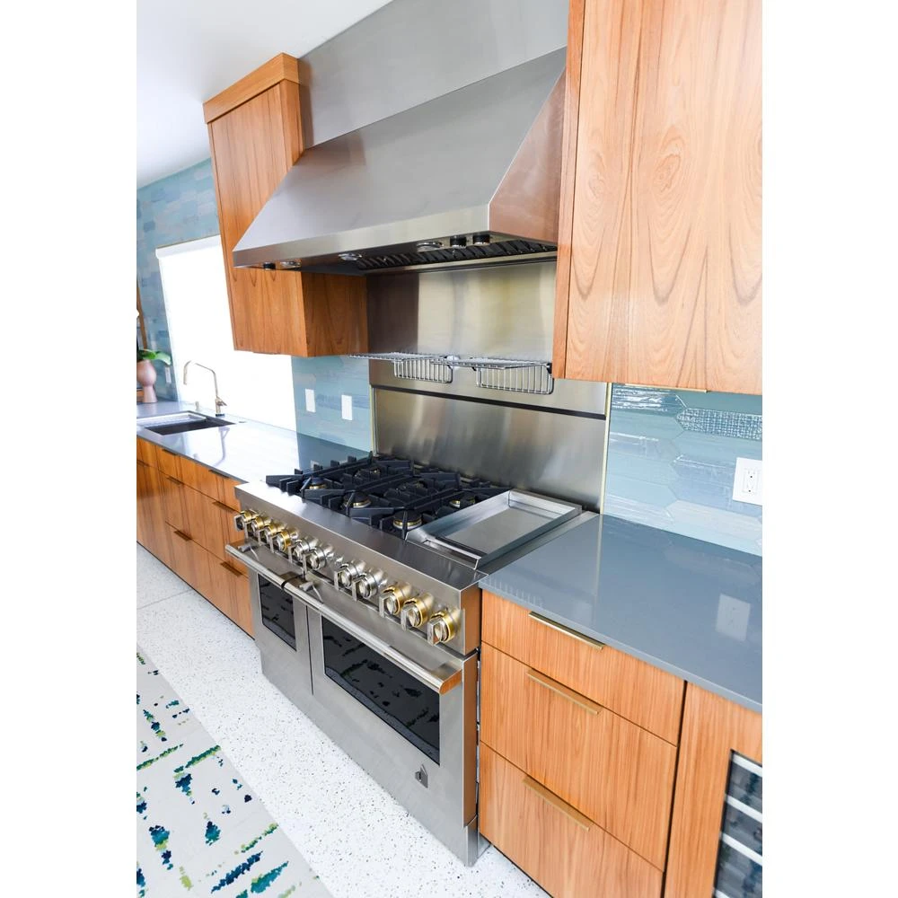 RISE™ 48" Dual-Fuel Professional Range with Chrome-Infused Griddle JDRP548HL