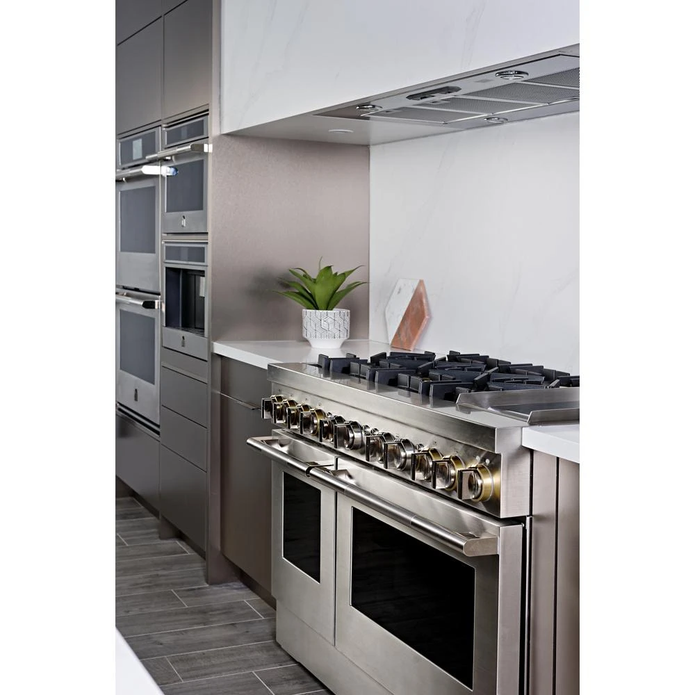 RISE™ 48" Dual-Fuel Professional Range with Chrome-Infused Griddle JDRP548HL