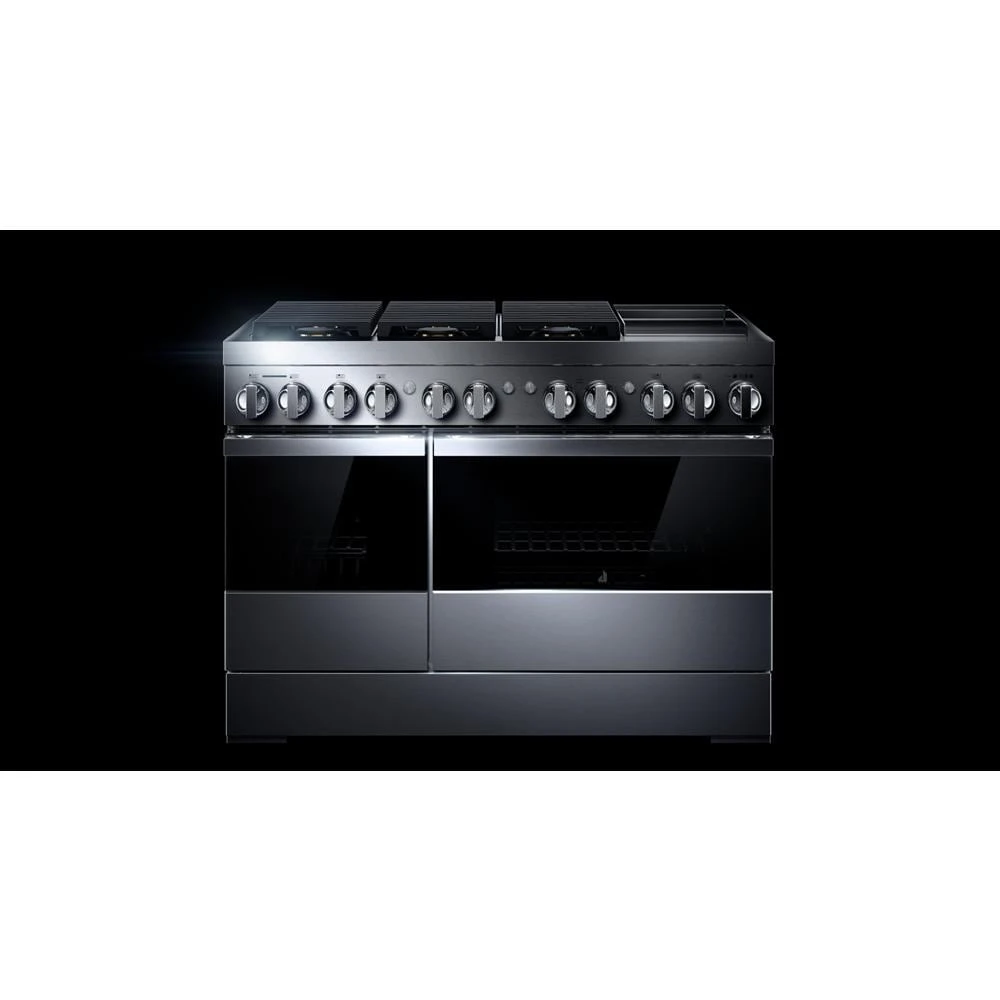 NOIR™ 48" Dual-Fuel Professional Range with Chrome-Infused Griddle JDRP548HM