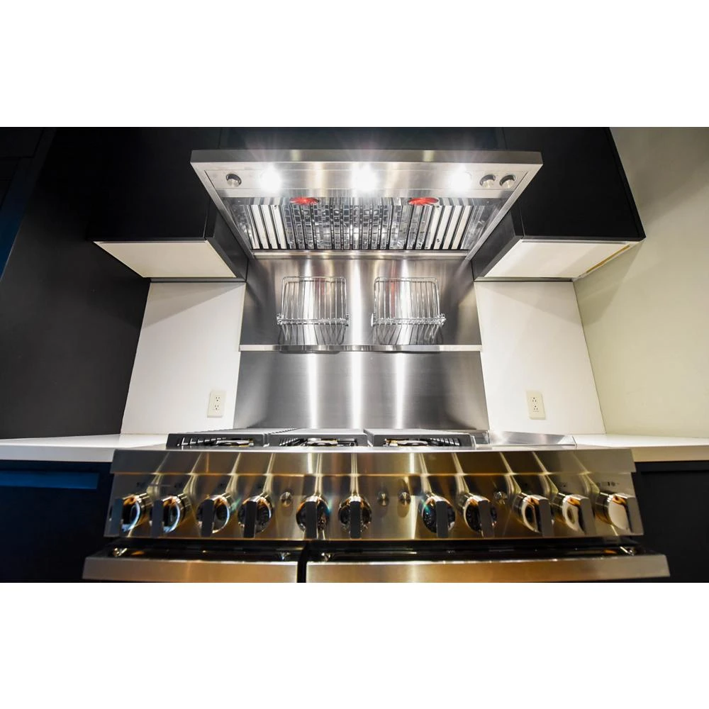 NOIR™ 48" Dual-Fuel Professional Range with Chrome-Infused Griddle JDRP548HM