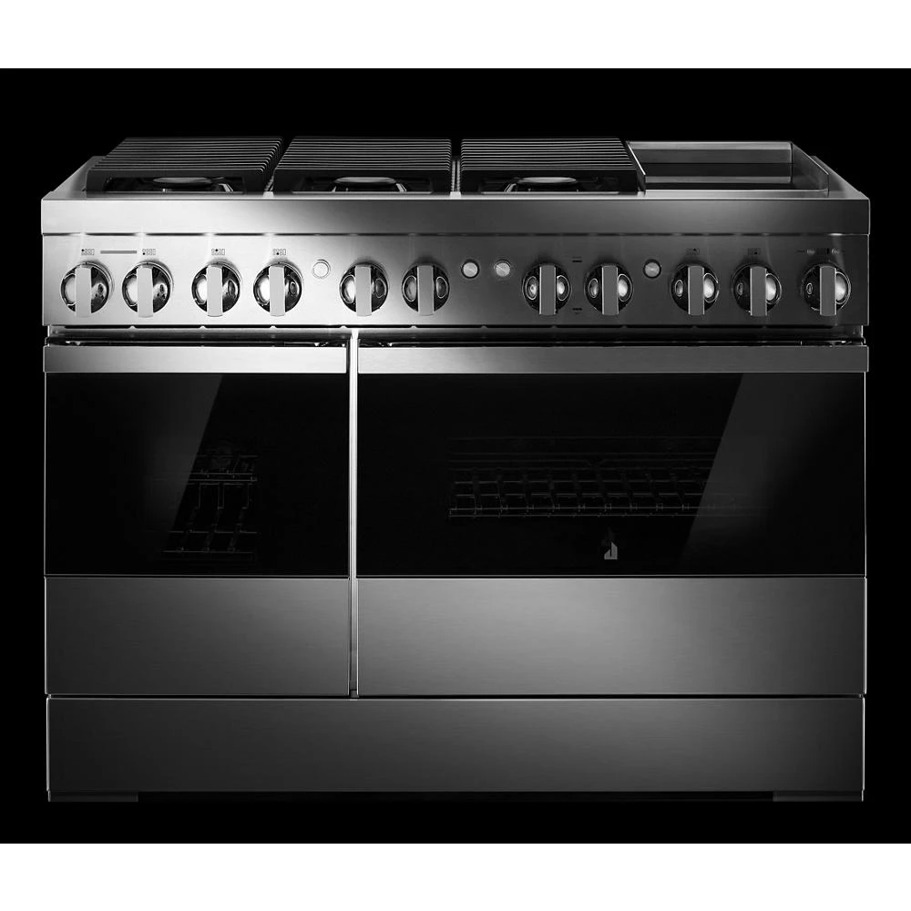 NOIR™ 48" Dual-Fuel Professional Range with Chrome-Infused Griddle JDRP548HM