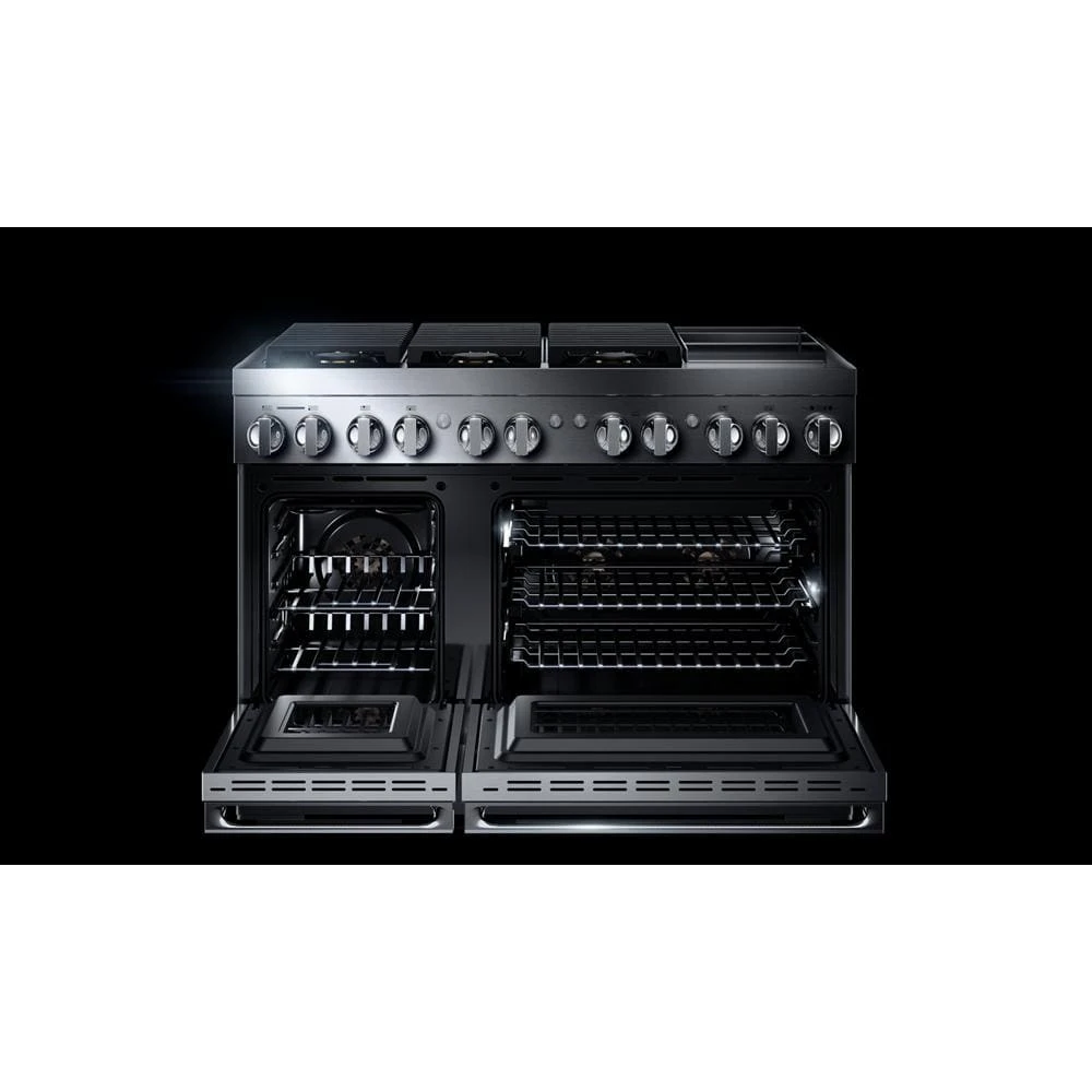 NOIR™ 48" Dual-Fuel Professional Range with Chrome-Infused Griddle JDRP548HM