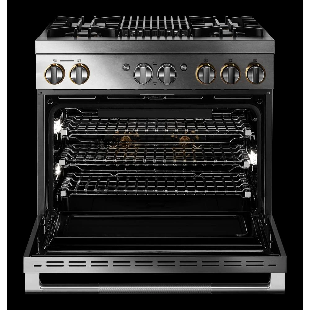 RISE™ 36" Dual-Fuel Professional Range with Gas Grill JDRP636HL