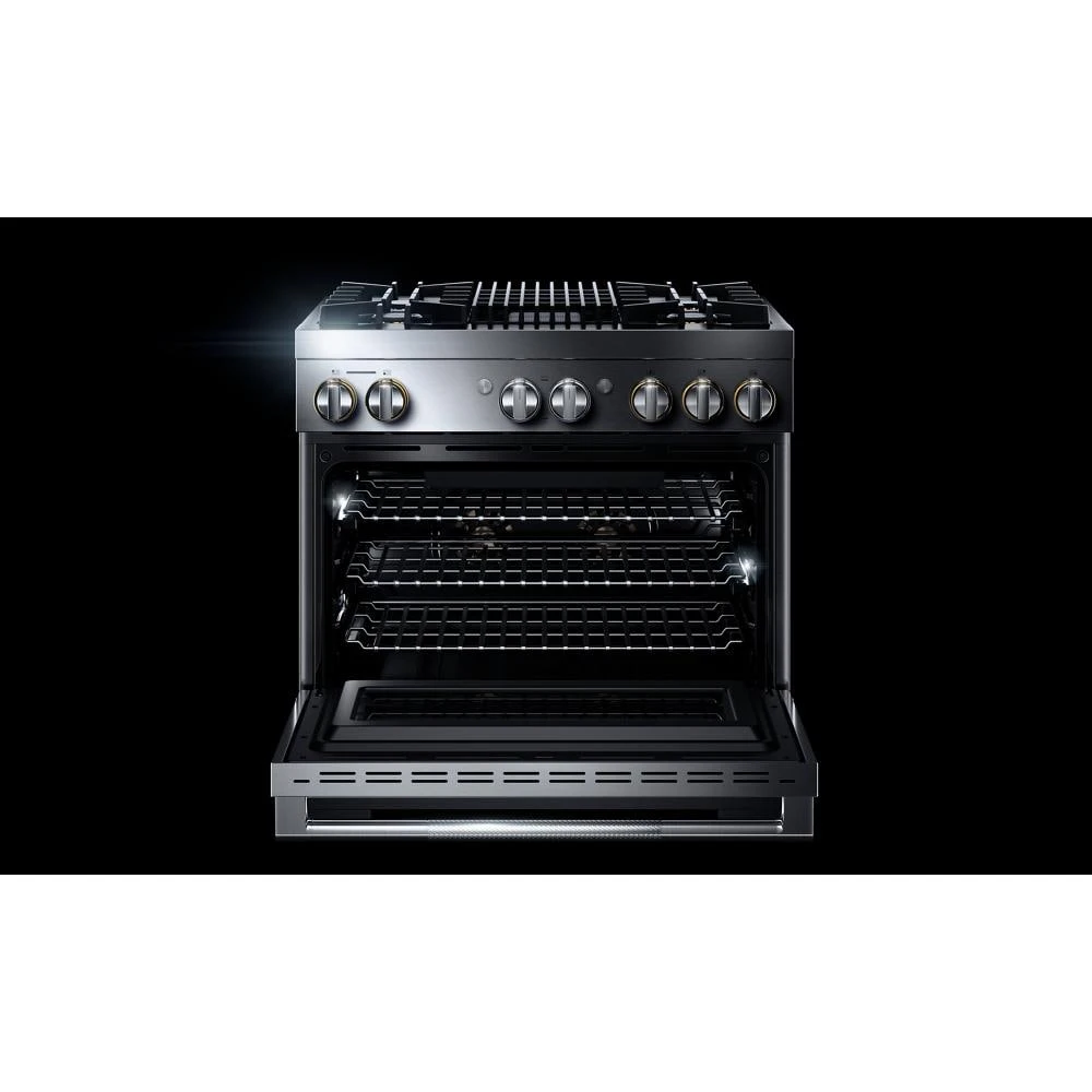 RISE™ 36" Dual-Fuel Professional Range with Gas Grill JDRP636HL