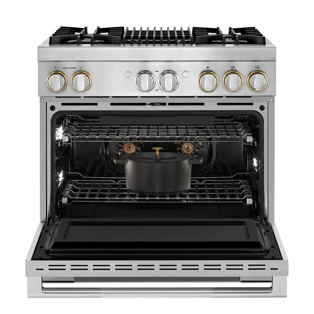 RISE™ 36" Dual-Fuel Professional Range with Gas Grill JDRP636HL