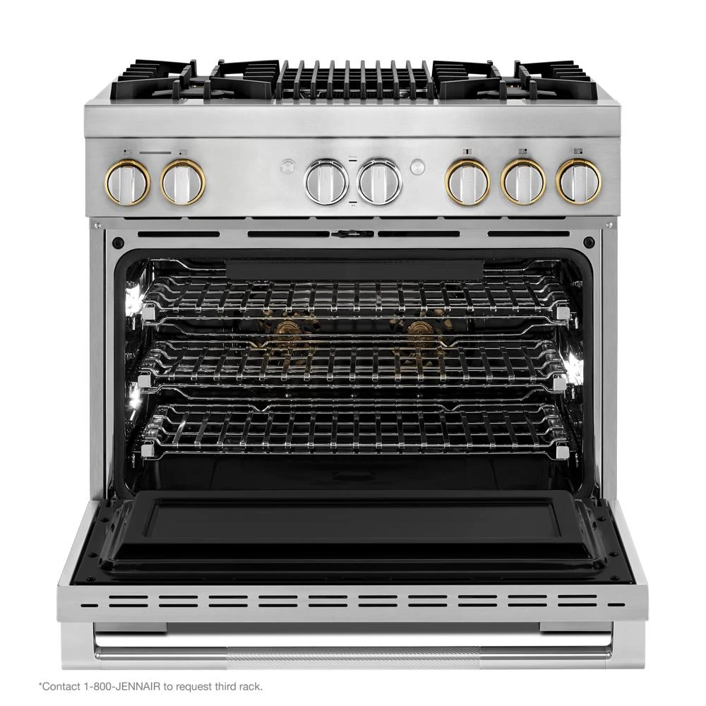 RISE™ 36" Dual-Fuel Professional Range with Gas Grill JDRP636HL