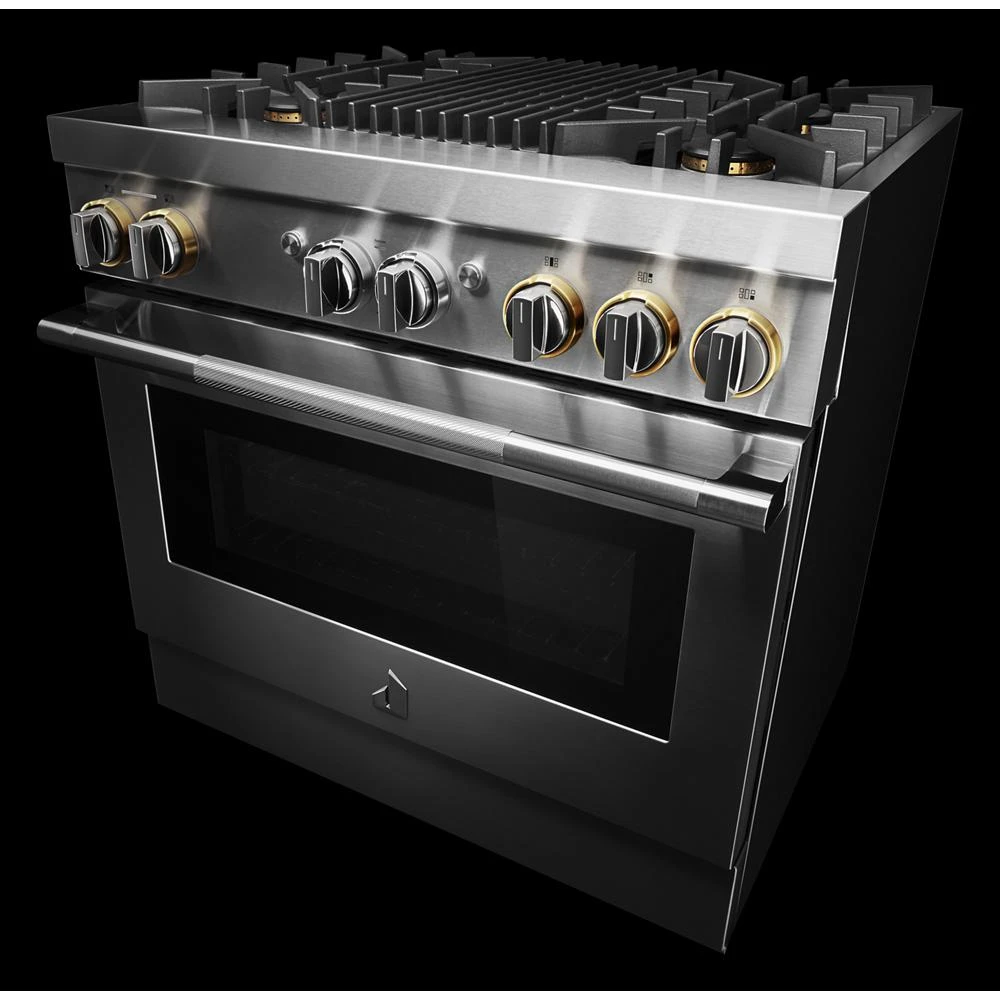 RISE™ 36" Dual-Fuel Professional Range with Gas Grill JDRP636HL