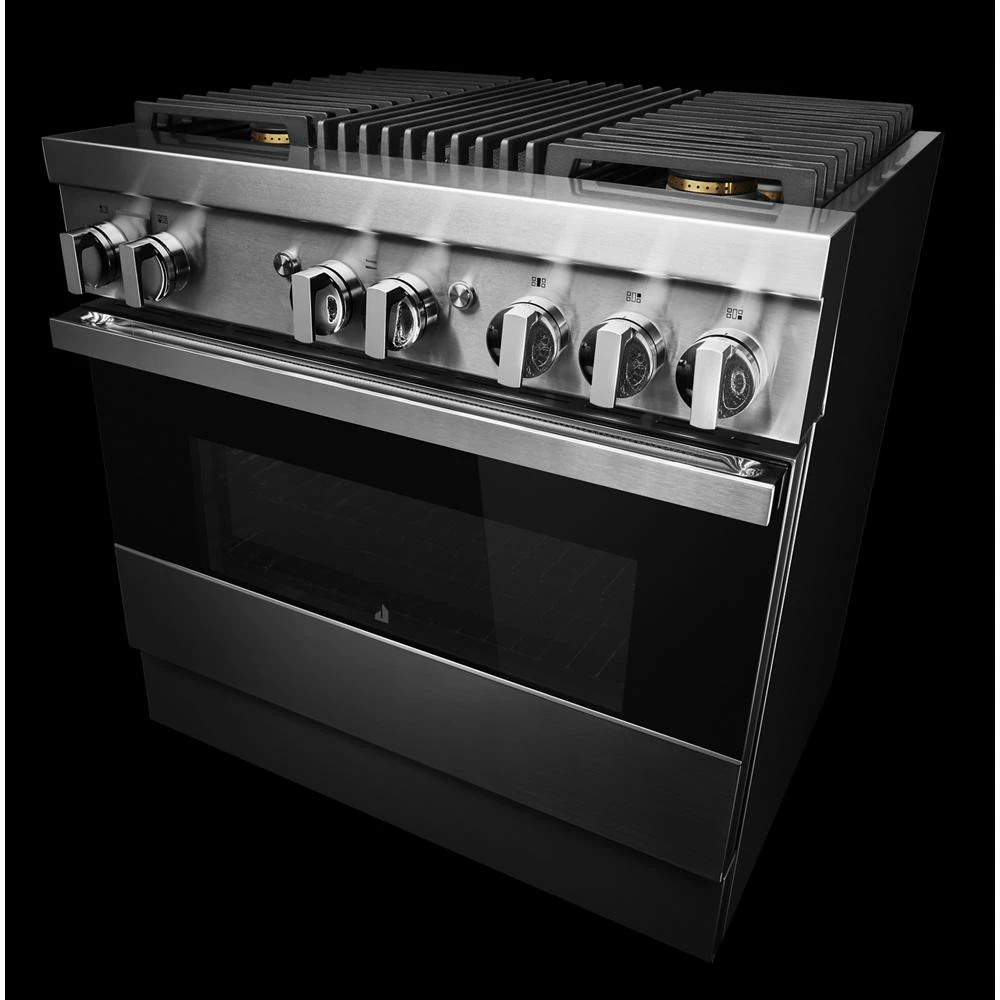 NOIR™ 36" Dual-Fuel Professional Range with Gas Grill JDRP636HM