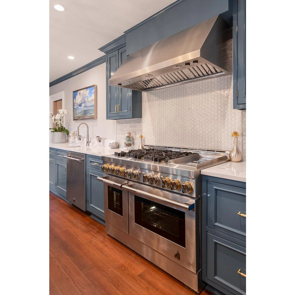 RISE™ 48" Dual-Fuel Professional-Style Range with Chrome-Infused Griddle and Steam Assist JDSP548HL