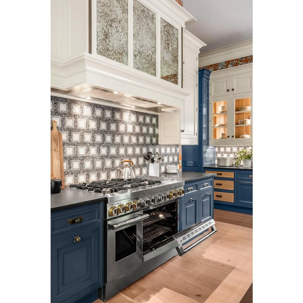 RISE™ 48" Dual-Fuel Professional-Style Range with Chrome-Infused Griddle and Steam Assist JDSP548HL