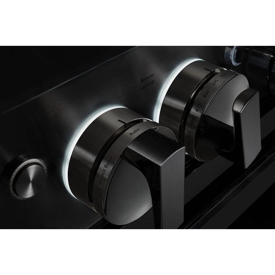 NOIR 48" Dual-Fuel Professional-Style Range with Chrome-Infused Griddle and Steam Assist JDSP548HM