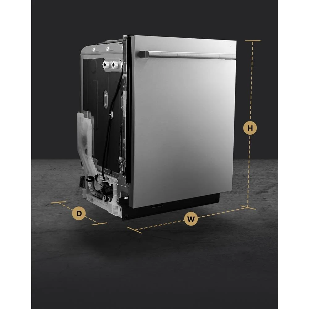 RISE™ 24" Built-In Dishwasher with Precise Fit 3rd Rack for Cutlery with Plasma Coating, 39 dBA JDTS3924SL