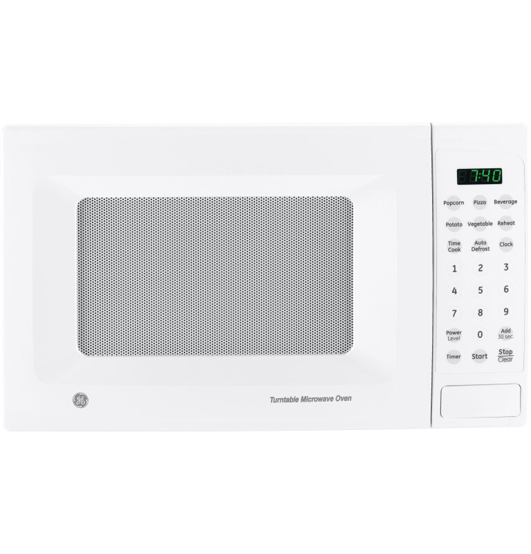 GE .7 Cu. Ft. Capacity Countertop Microwave Oven White JE740WK Picture 1