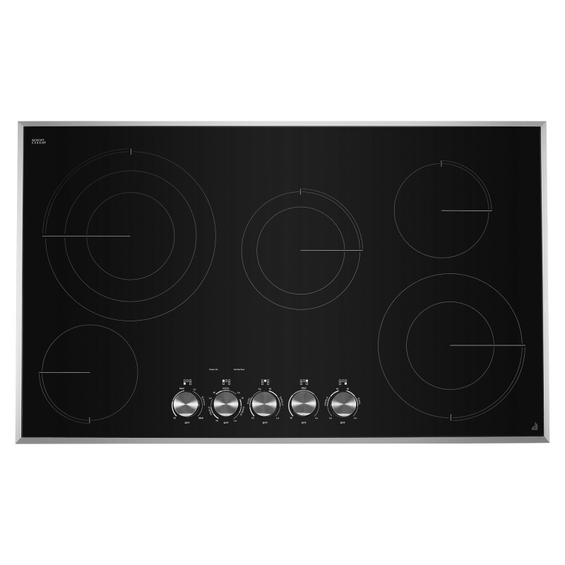 JennAir Lustre Stainless 36" Electric Radiant Cooktop Stainless Steel JEC3536HS Picture 1