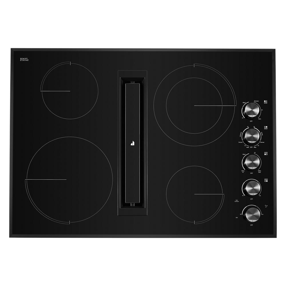 JennAir Black Floating Glass 30" JX3™ Electric Downdraft Cooktop Black JED3430GB Picture 1