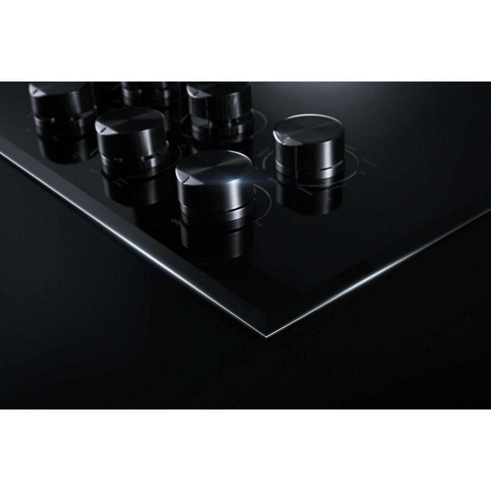 Black Floating Glass 30" JX3™ Electric Downdraft Cooktop JED3430GB