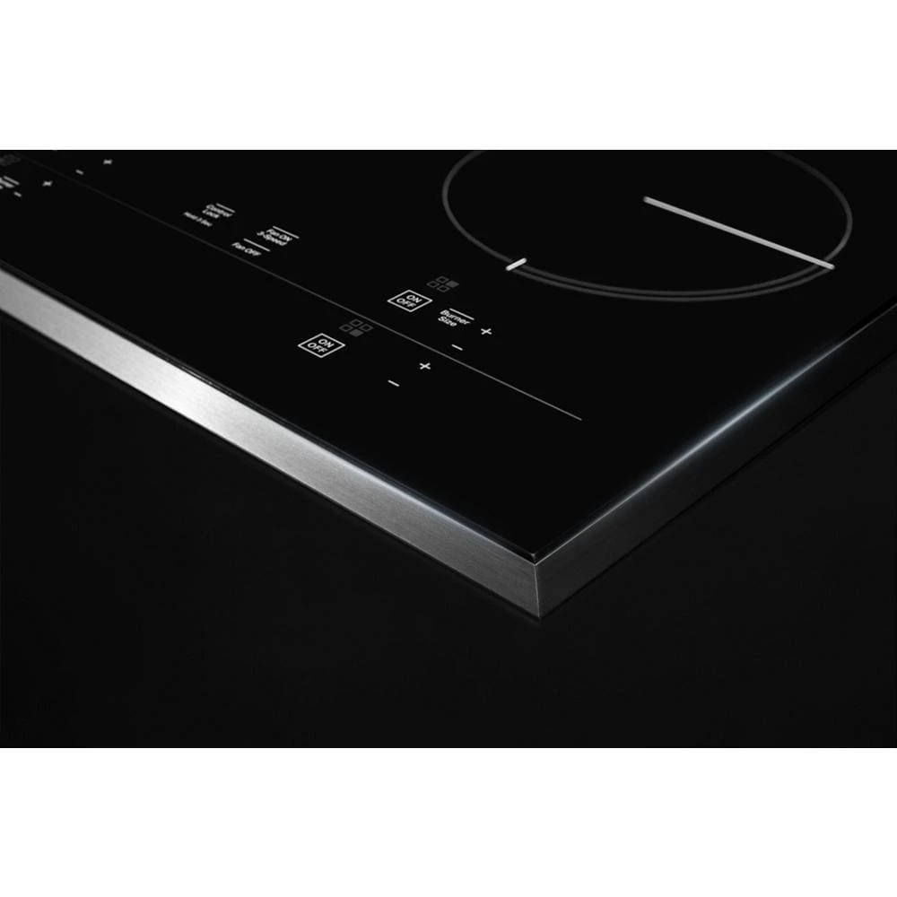 Black Floating Glass 30" JX3™ Electric Downdraft Cooktop JED3430GB