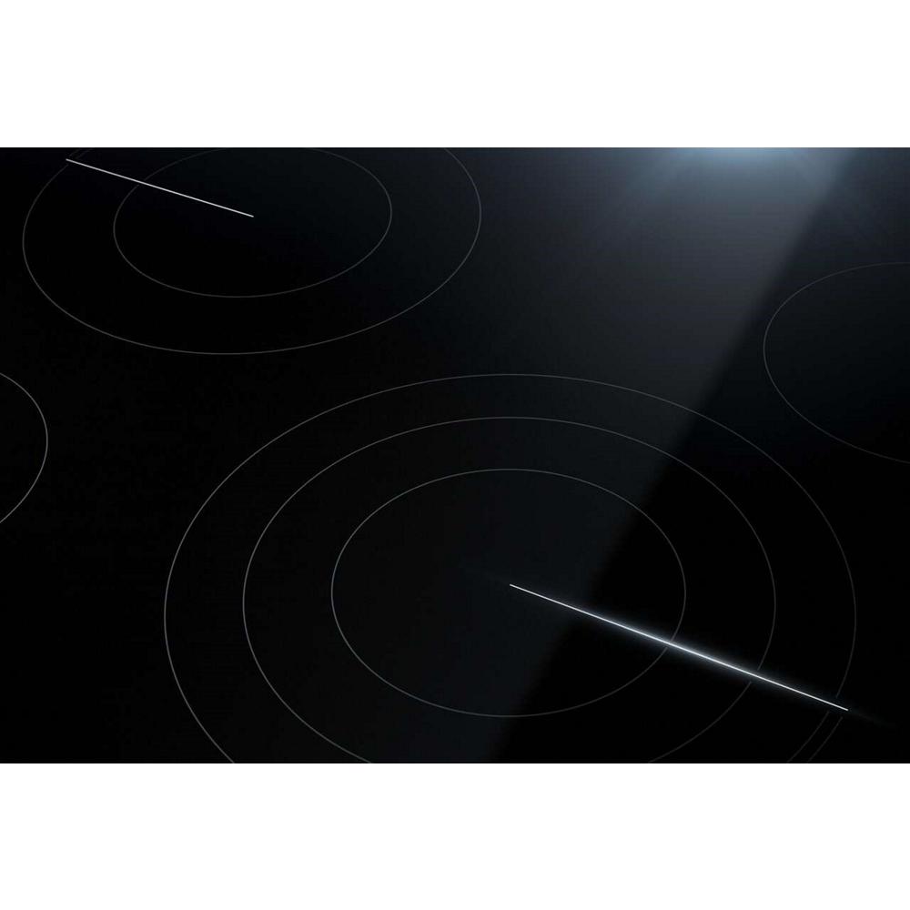 Black Floating Glass 36" JX3™ Electric Downdraft Cooktop JED3536GB