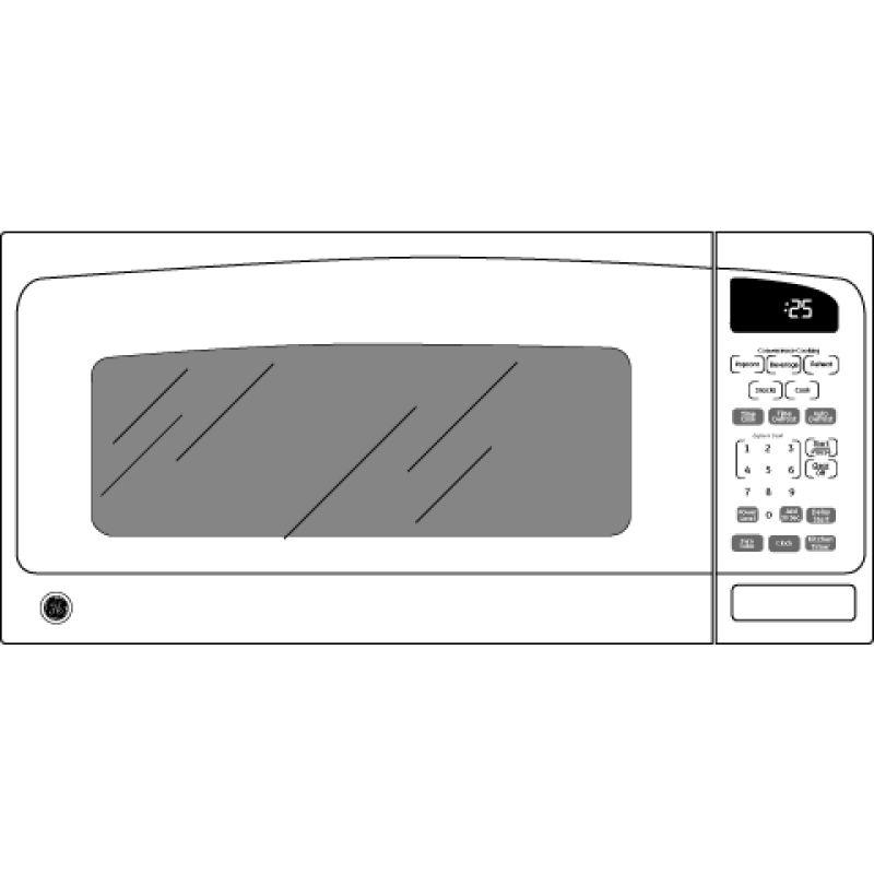 Spacemaker II 1.0 Cu. Ft. Microwave Oven JEM25DMWW