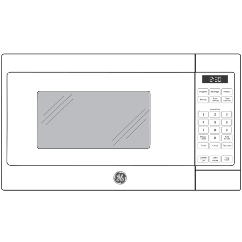 0.7 Cu. Ft. Spacemaker Countertop Microwave Oven JEM3072DHWW