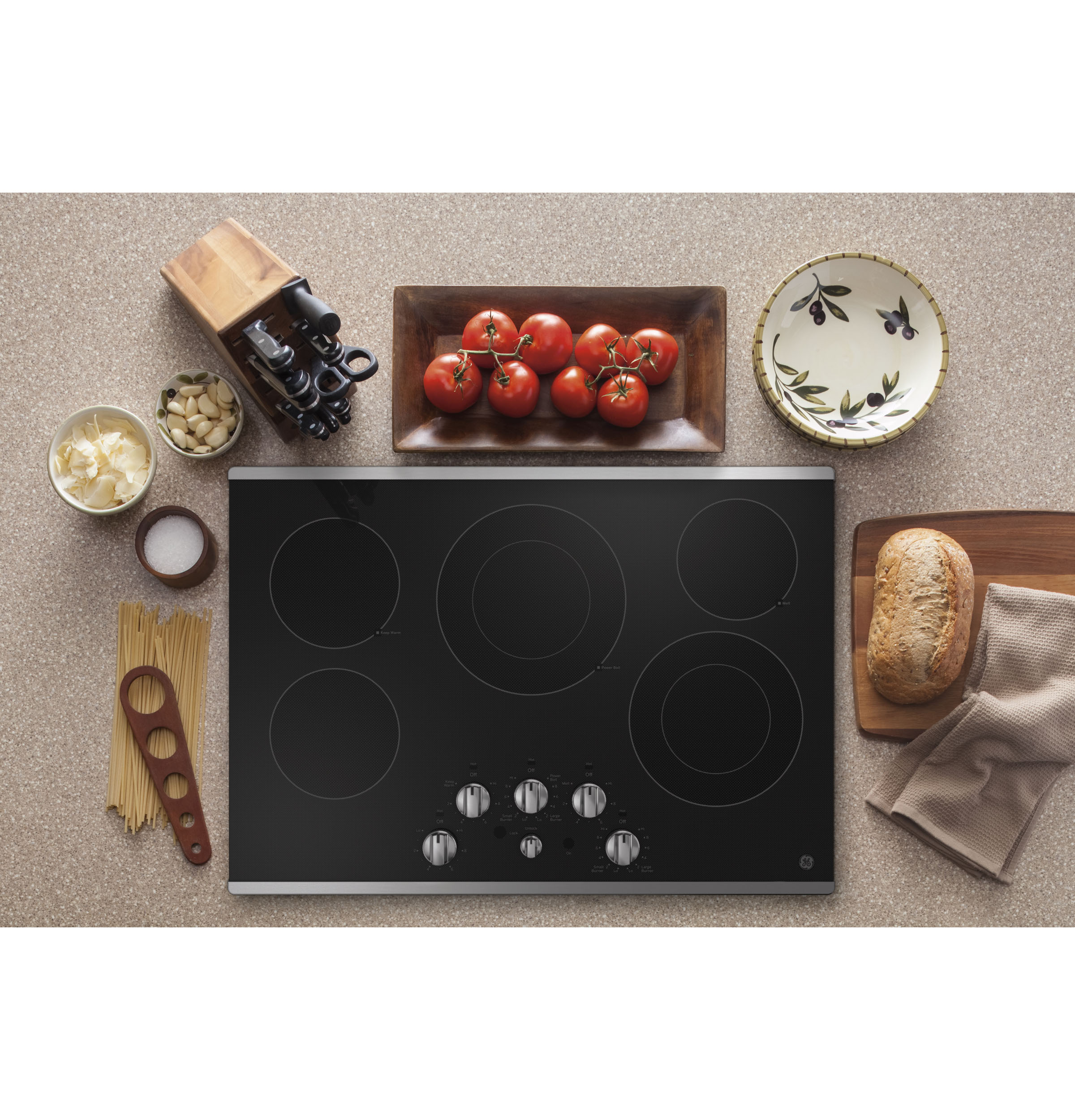 30" Built-In knob Control Electric Cooktop JEP5030STSS