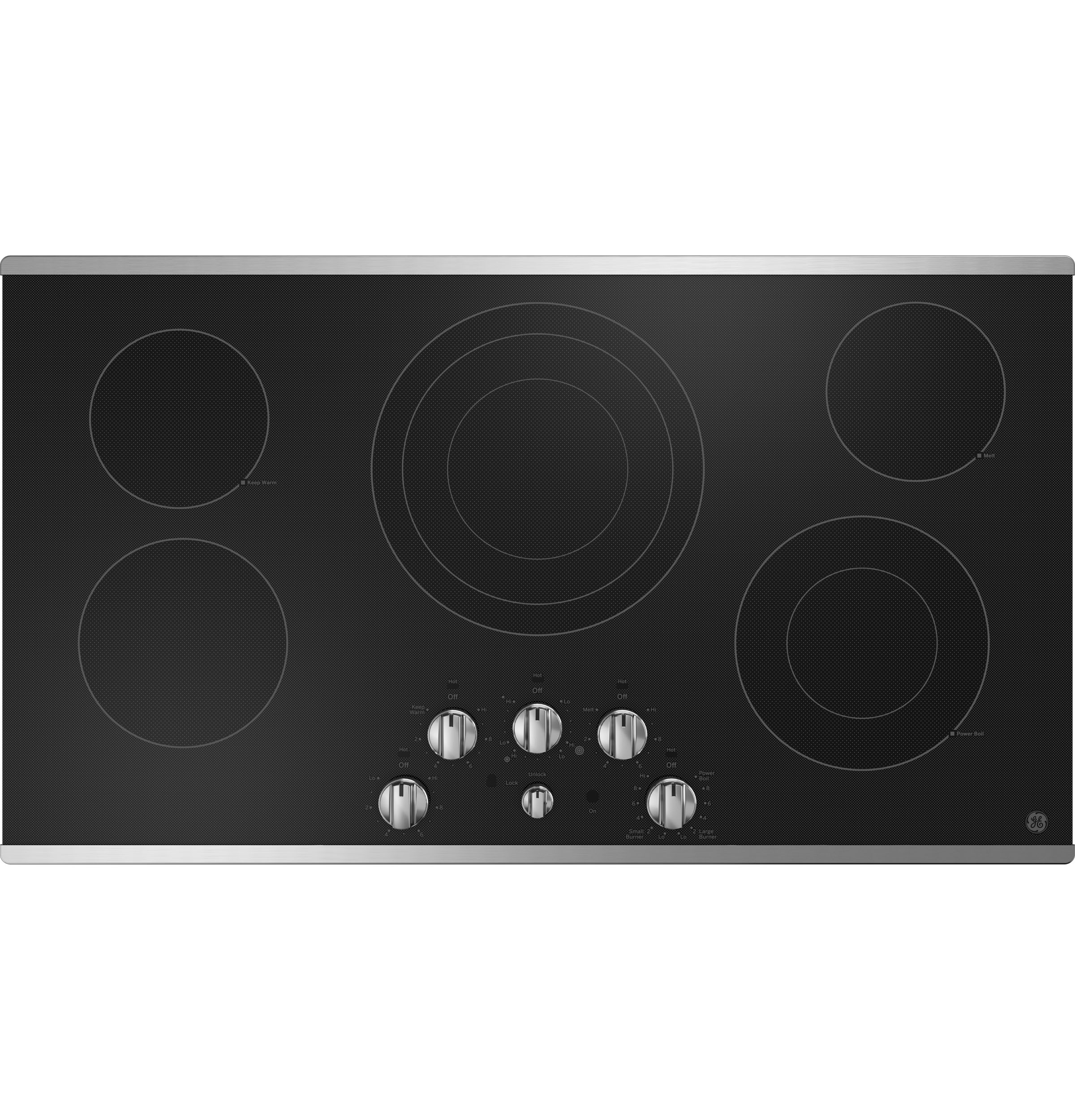 36" Built-In Knob Control Electric Cooktop JEP5036DTBB