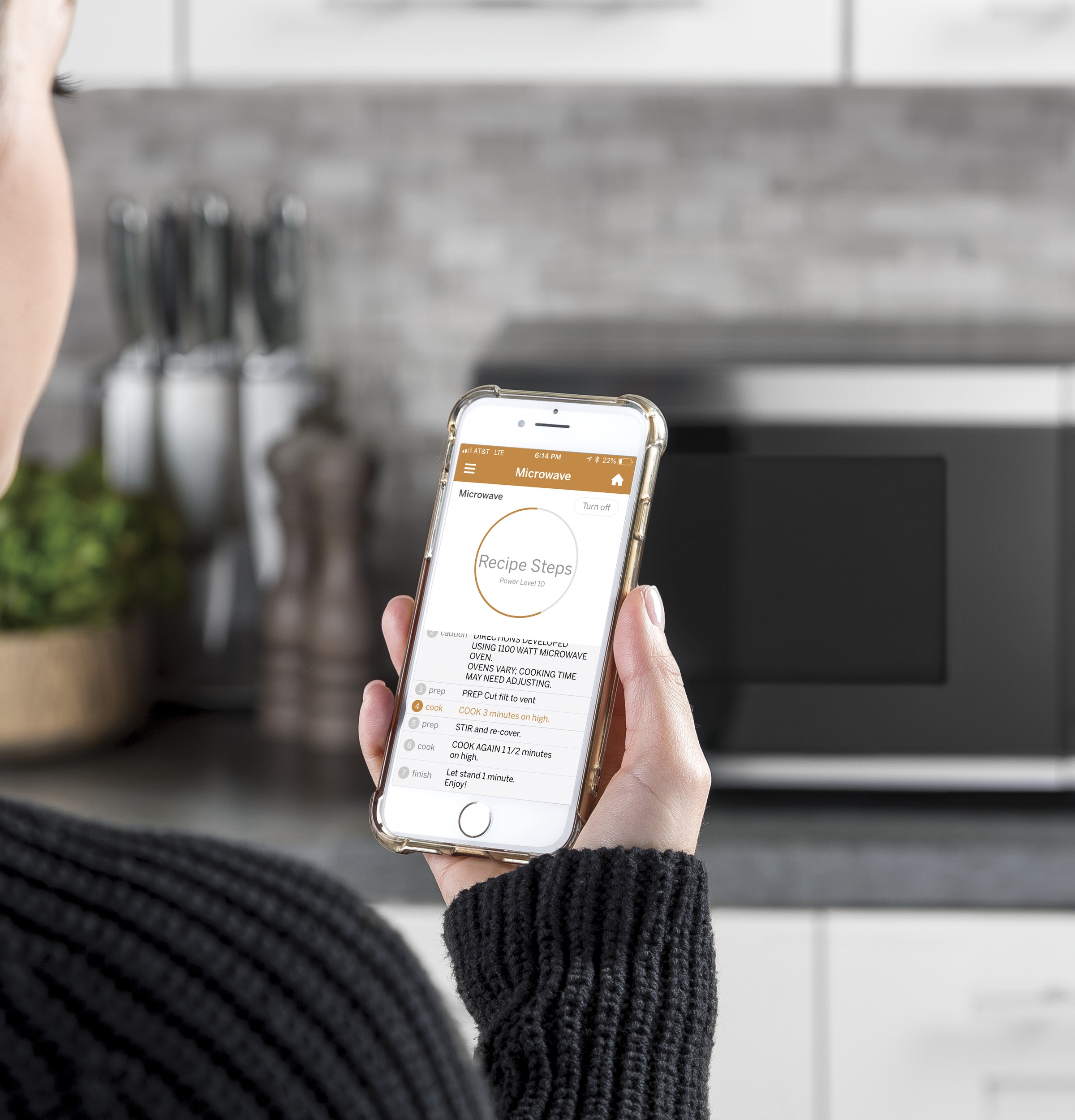 0.9 Cu. Ft. Capacity Smart Countertop Microwave Oven with Scan-To-Cook Technology JES1097SMSS